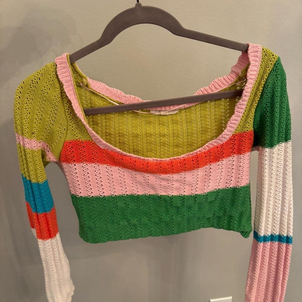 Fun cropped sweater